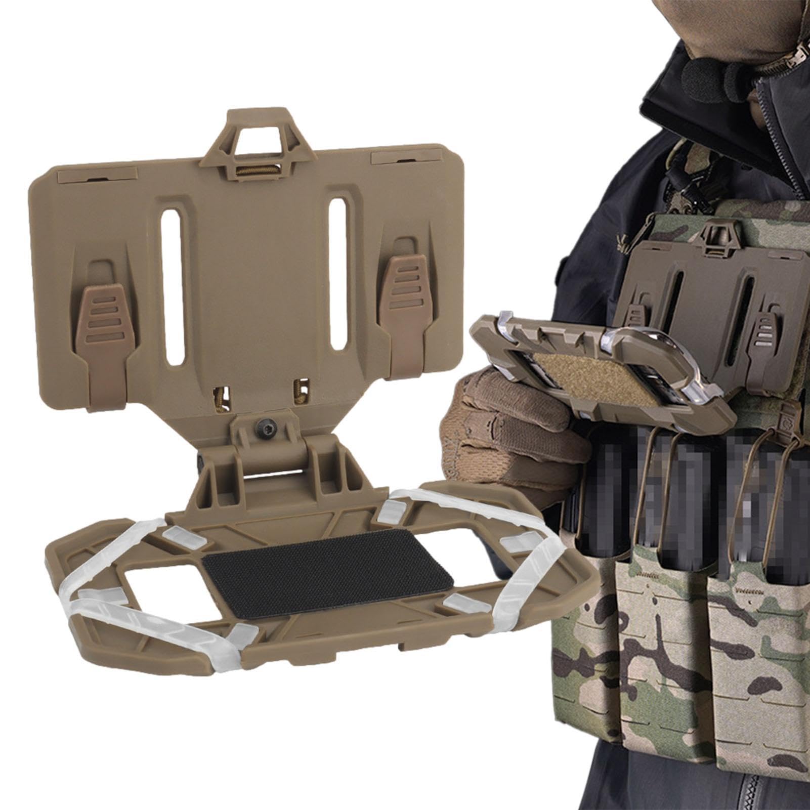 Generic Tactische vest-telefoonhouder, inklapbaar telefoon-navigatie-ophangblad, snelsluiting-borst-mobiele telefoonbord, universele tactische plaatdrager- vest-opzetstukken Generic Tactische vest-telefoonhouder, inklapbaar telefoon-navigatie-ophangblad, snelsluiting-borst-mobiele telefoonbord, universele tactische plaatdrager- vest-opzetstukken