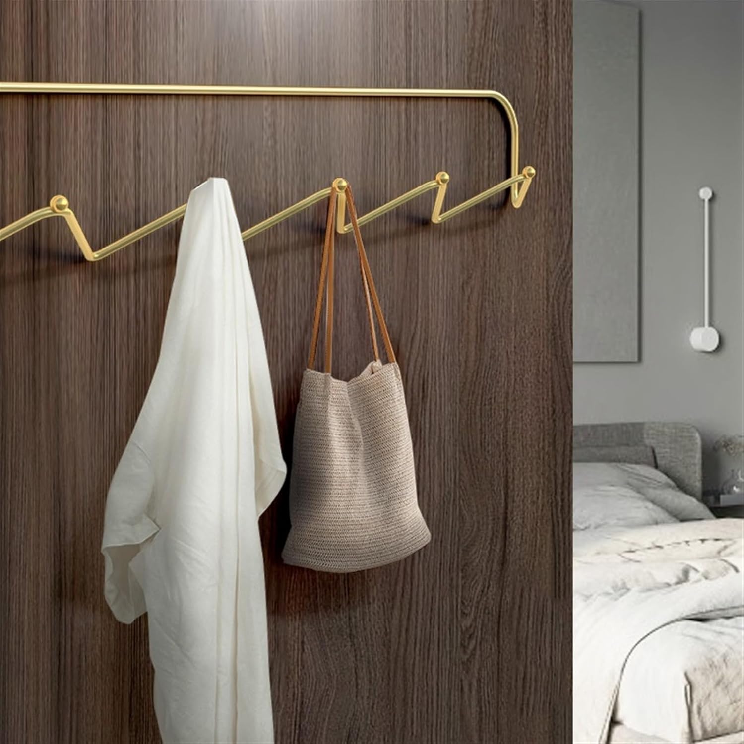 Wall Mounted Coat Rack Wall Mounted Coat Rack Simple Light Luxury Into The Doorway Clothes Hat Hanging Rack Door Behind The Entrance Wall Wall Hanging Creative Entry Wall Hooks Rack for Wall (1 )