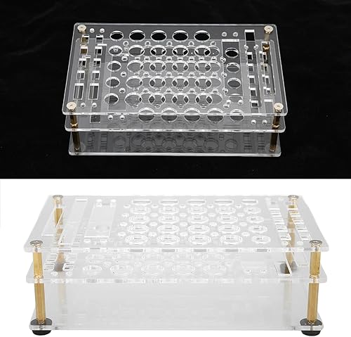 Vista 6 de Heayzoki Estante de almacenamiento para destornilladores, soporte de herramientas acrílico, transparente, portátil y ligero, ideal para herramientas