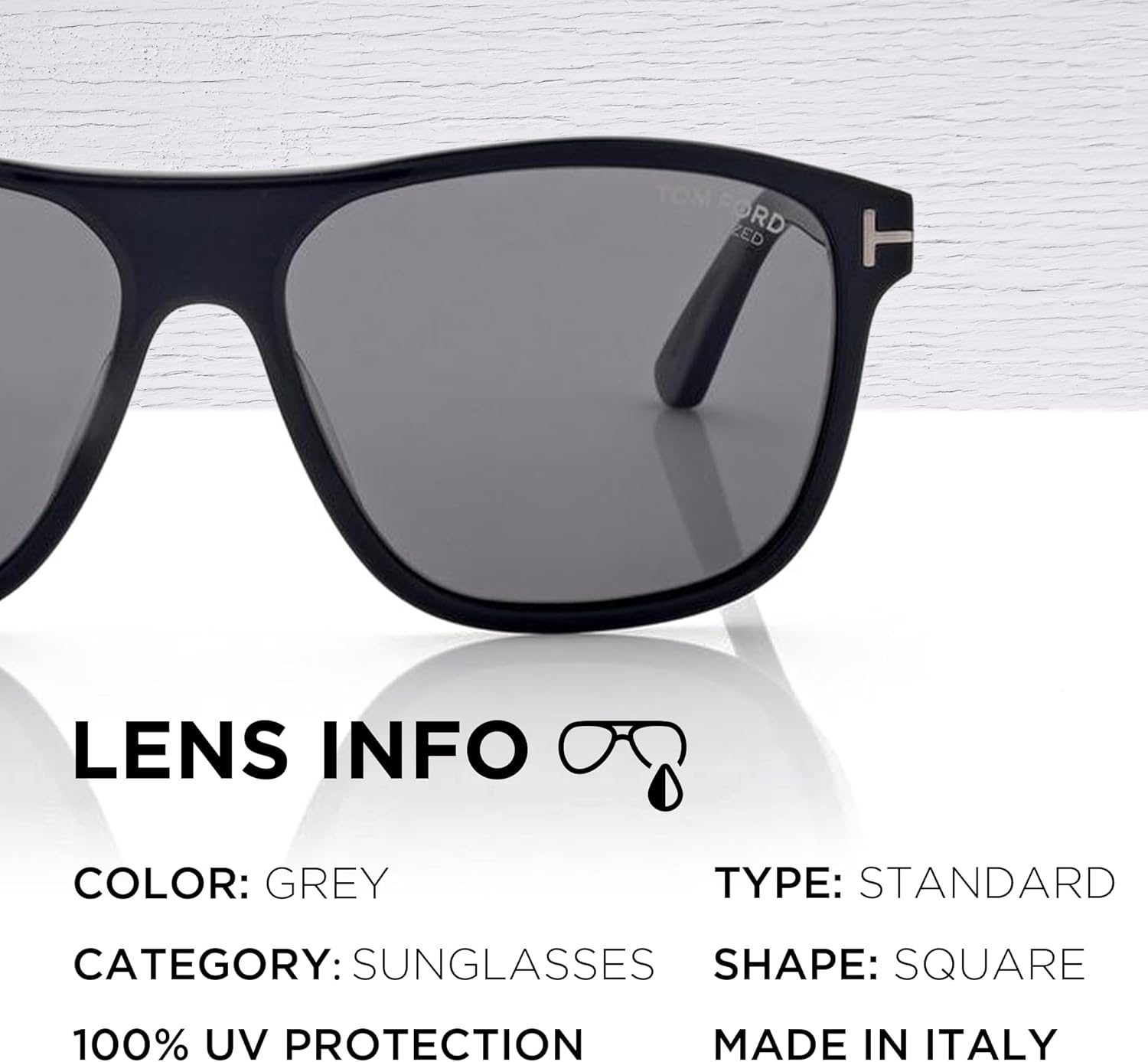 Tom Ford FT1081-N FRANCES Square Shape POLARIZED Sunglasses With Luxury Eyewear Kit - Image 4