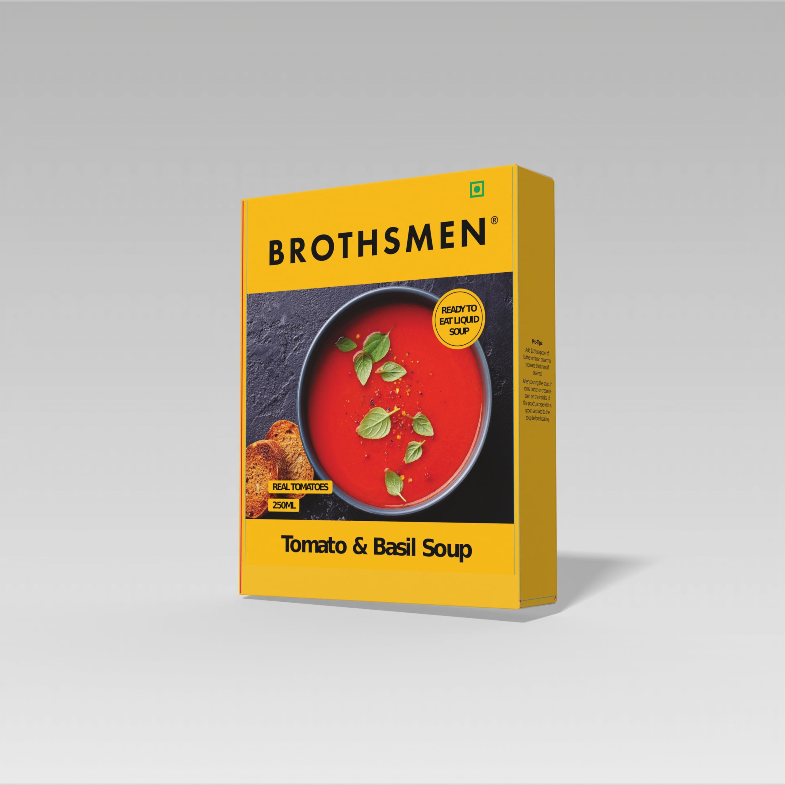 Brothsmen Tomato & Basil Ready-to-eat Liquid Soup 250ml - Image 5 thumbnail