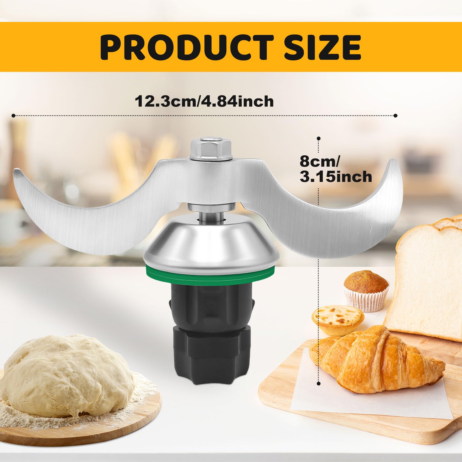 Couteau à Pâte pour Thermomix Bimby TM5 TM6, Couteaux Lames Mélangeur de Pâte , Nettoyage facile, Lames en acier inoxydable | Leroy Merlin