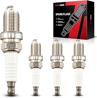 Torchbeam RC12YC Spark Plugs 4PCS, Nickel Spark Plug Fit for Corolla Forester Matrix Impreza Outback Ram 1500 E320 Jetta Legacy Rio Sedona Pathfinder Dakota Santa Fe 4Runner SL500 ML320 Eclipse C240