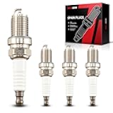 Torchbeam RC12YC Spark Plugs 4PCS, Nickel Spark Plug Fit for Corolla Forester Matrix Impreza Outback Ram 1500 E320 Jetta Legacy Rio Sedona Pathfinder Dakota Santa Fe 4Runner SL500 ML320 Eclipse C240