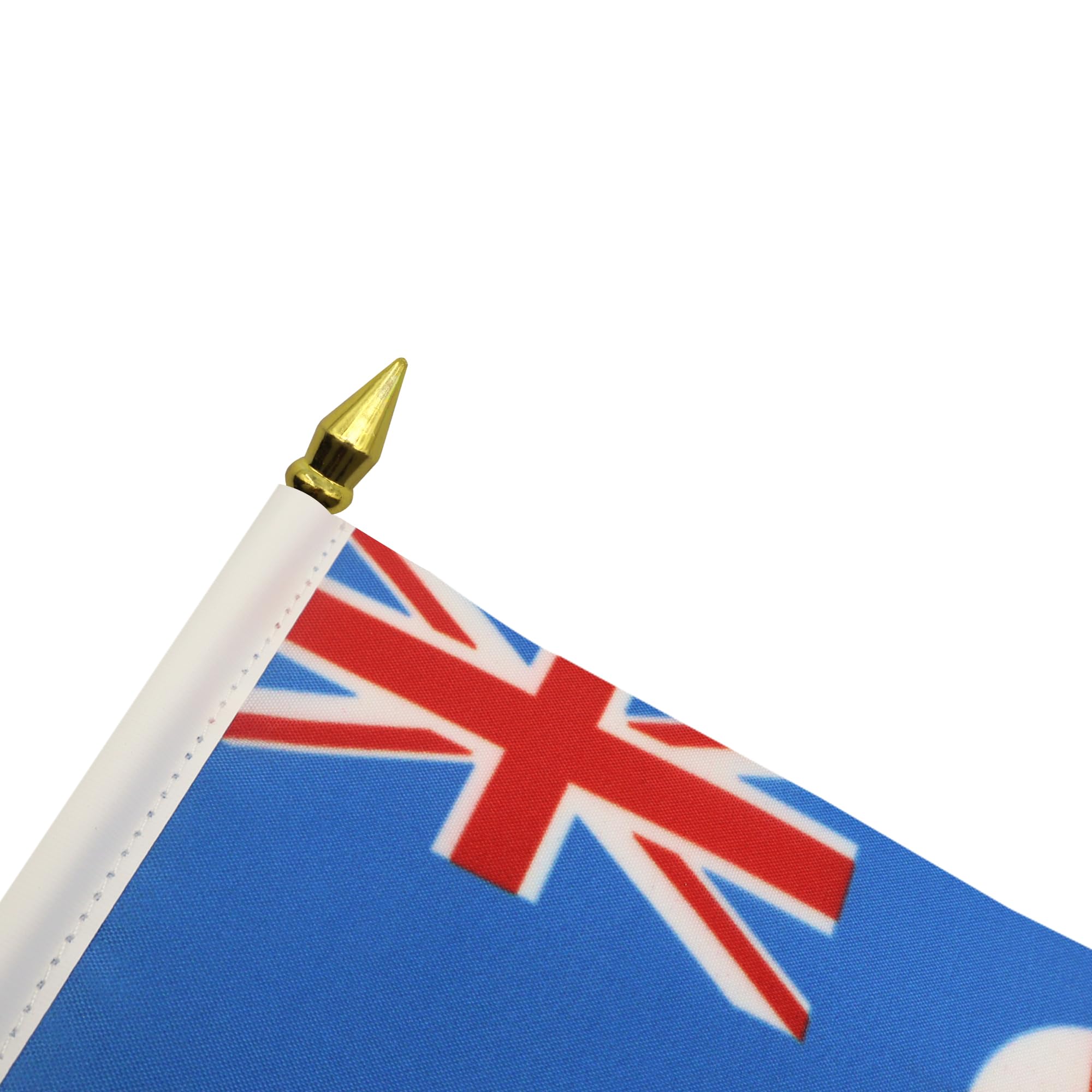 Bandierina Da Tavolo Australia - 21x14 Cm - Con Base E Asta - Decorazione Per Interni - Foto 7