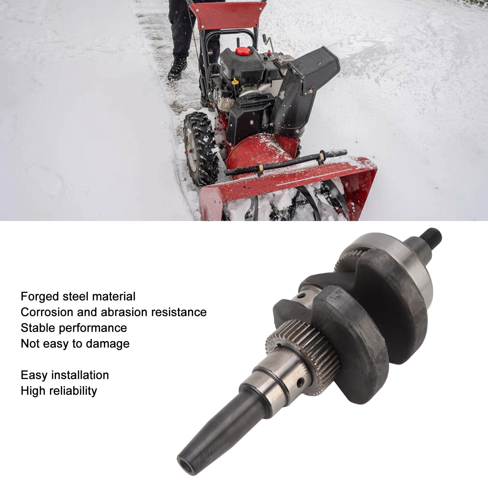 Conjunto de Cigüeñal Cónico Resistente Al Desgaste para Generador Diésel 188F, Fácil de Reemplazar para Herramientas de Jardinería, Acero Forjado, 1 Cigüeñal para Generador