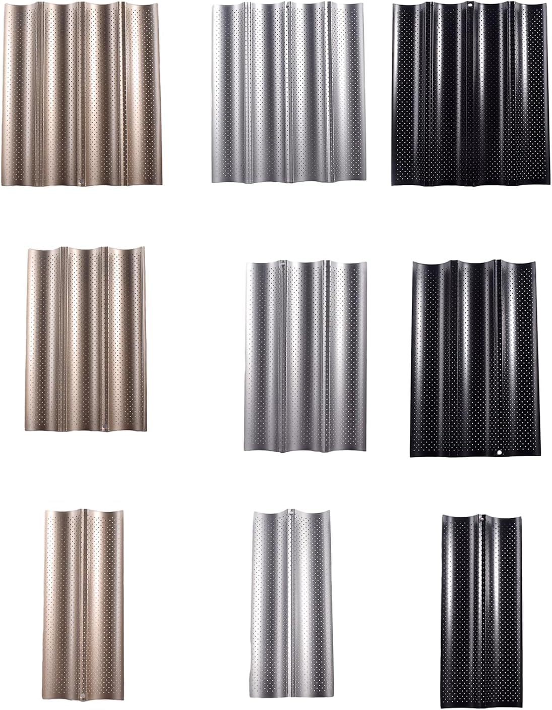 Nonstick Perforated French Bread Baking Pans Carbon Steel Baking Molds Loaf Baking Mold Bread Baking Molds
