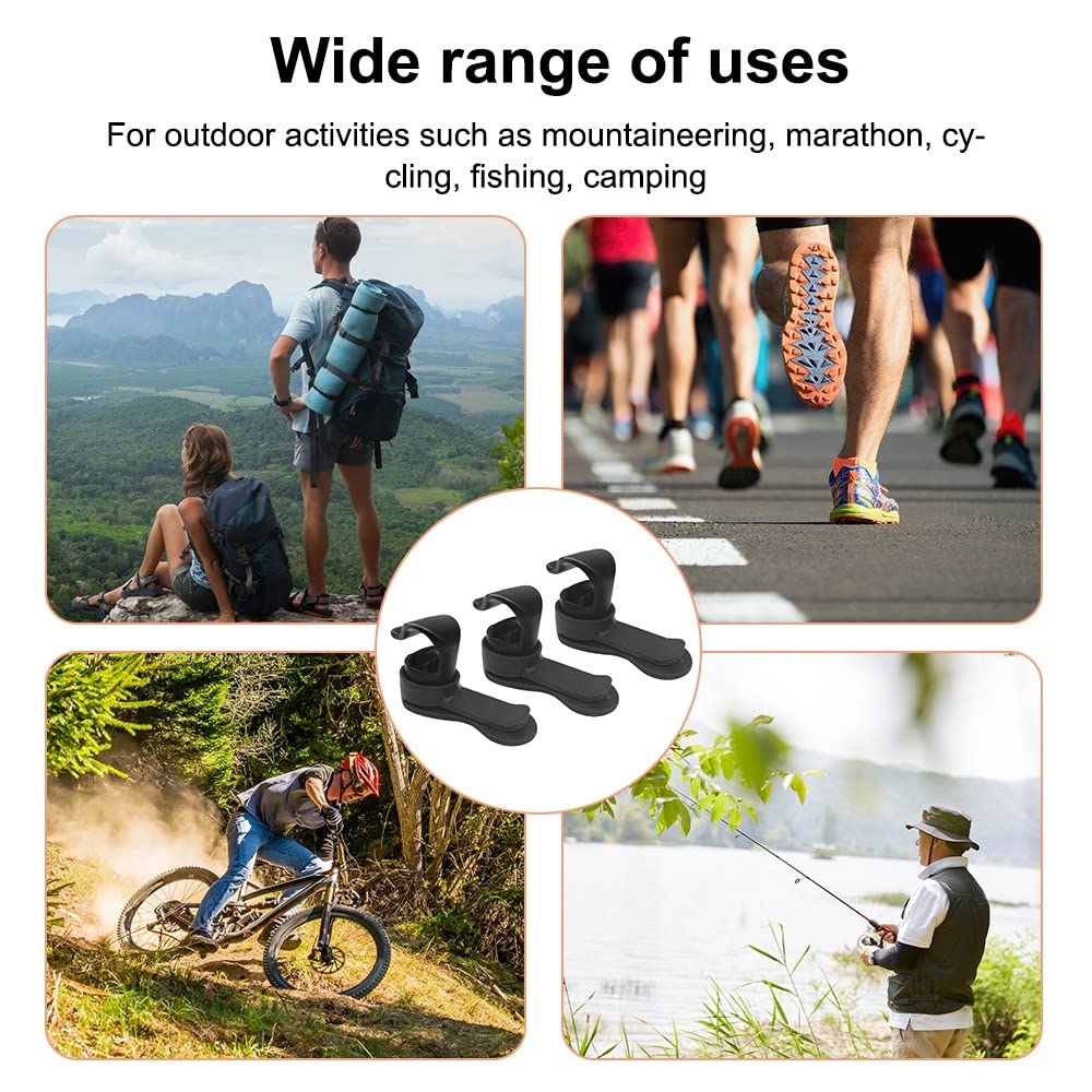 DONGKER Clip Tubo Acqua Magnetica,3 Pezzi Clip per Tubo Vescica Acqua per Zaino Bici Bottiglia Soft Tracolla