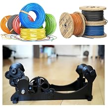 3D Filament Spool Winder Machine,Welding Thread Winder with Smart Tension Control,3D Printers Auto Start/Stop Filament Rewinder,Forward and Reverse Switch,Speed 60-159 Rpm,Even WindingColorBlack