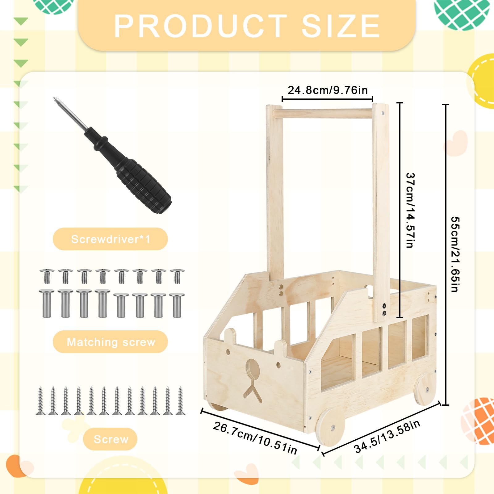 Drewniany kosz na prezent dla niemowląt z rolkami i uchwytem, drewniana szafka na baby shower, kosz na bieliznę, dla chłopców i dziewczynek, dla kobiet w ciąży, nowi rodzice
