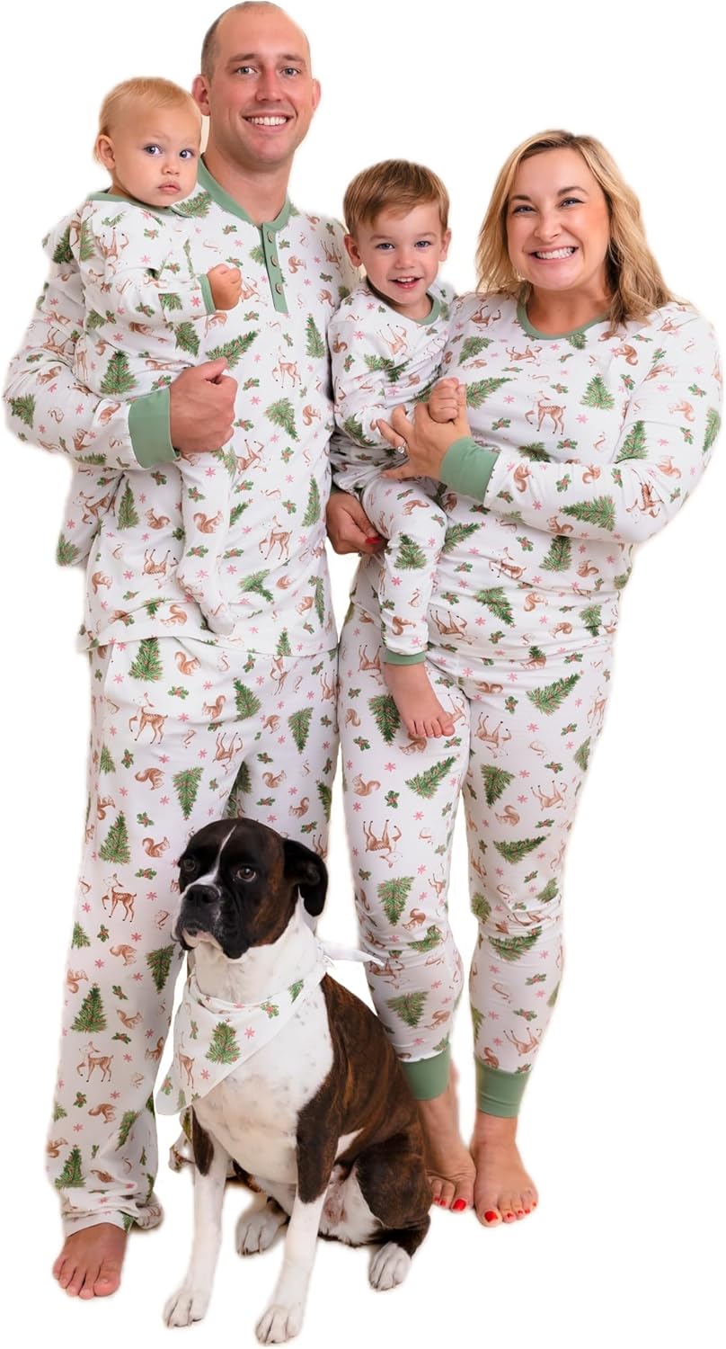 Owlivia Christmas Halloween Pajamas For Family, Organic Cotton Holiday Pjs Matching Sets