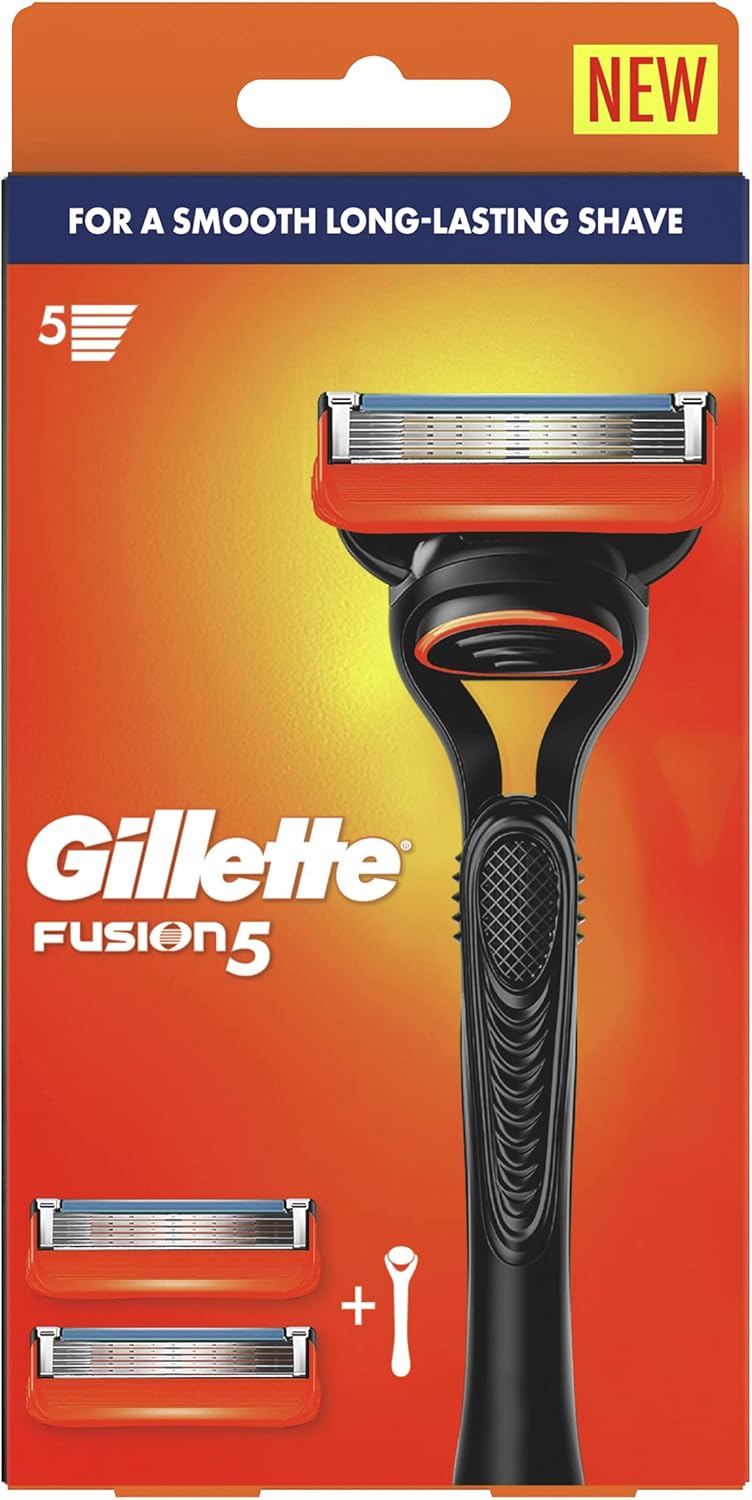 Gillette Fusion Manual Razor Handle + 2 Blade RF