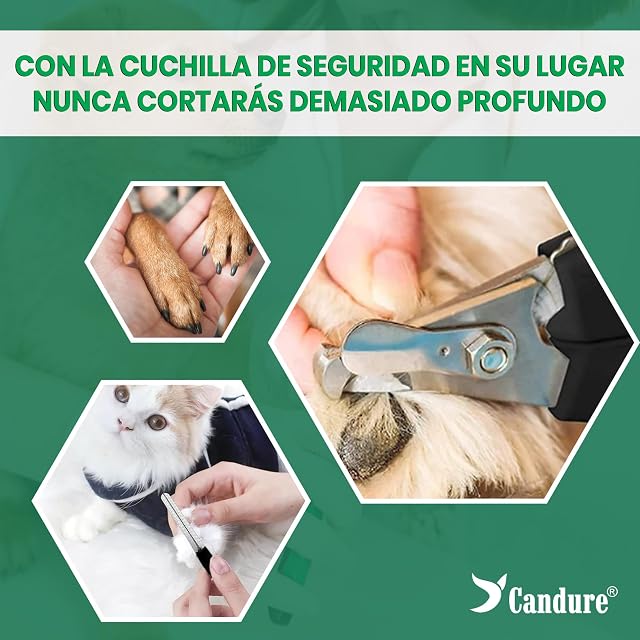Foto 3 de 8 de Candure Cortauñas para Perro y Gato con Mascota Protector de Seguridad