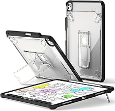 Ringke Fusion Sketch Stand for iPad Pro 13 Inch Case (M4 2024 & M5 2025) [Cover + Stand] Pencil Holder with Overcharge Prevention Non Yellowing Wobble Free for Writing and Drawing