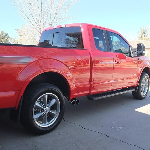 Miniatura 7 de CHEDA Juego de 4 guardabarros compatibles con Ford 2015-2018 F150 guardabarros sin guardabarros delantero y trasero