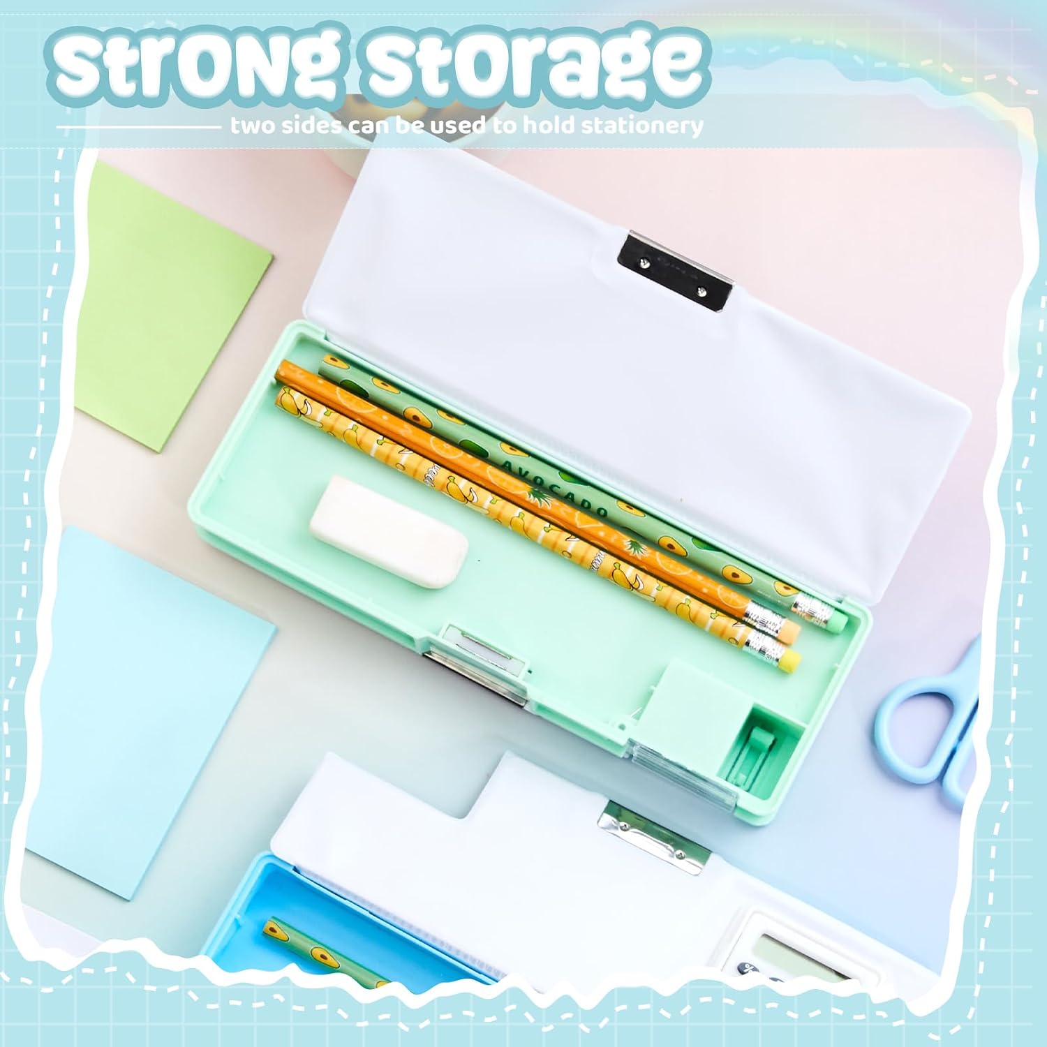 Henoyso Multifunctional Pencil Box for Boys Dinosaur Pencil Case with Calculator and Sharpener Cool Cute Pencilcase School Supplies Essentials Christmas Birthday Gift Present for Kids Teens