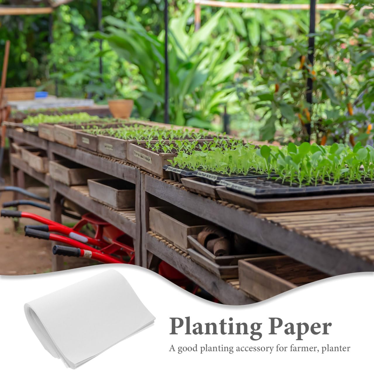 100pcs Sprouter Germinating Paper for Microgreens Planting Vegetable, Leak-Proof and Moisturizing Sprout Paper for Plant Flower Garden and Farm Use 10.23x7.08 Inch