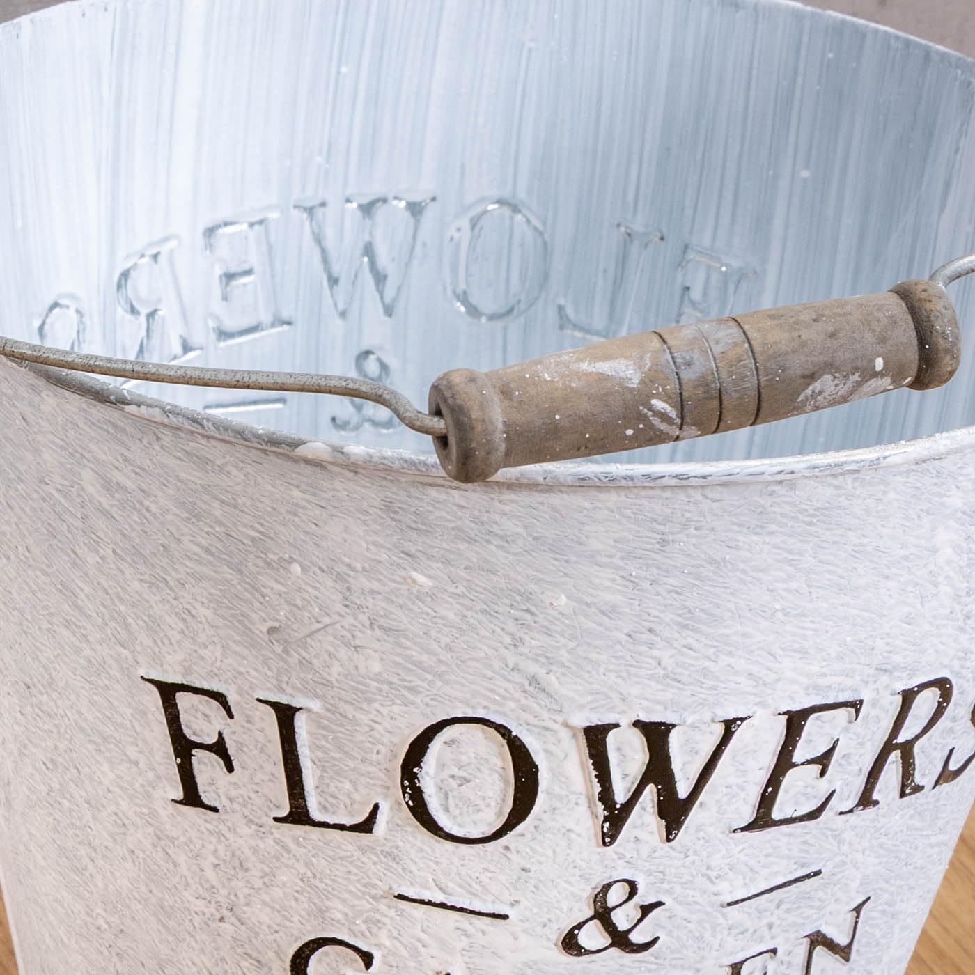 levandeo Metalowa donica ogrodowa, wys. 21 cm, w stylu vintage, shabby chic, dekoracja ogrodowa, donica na rośliny