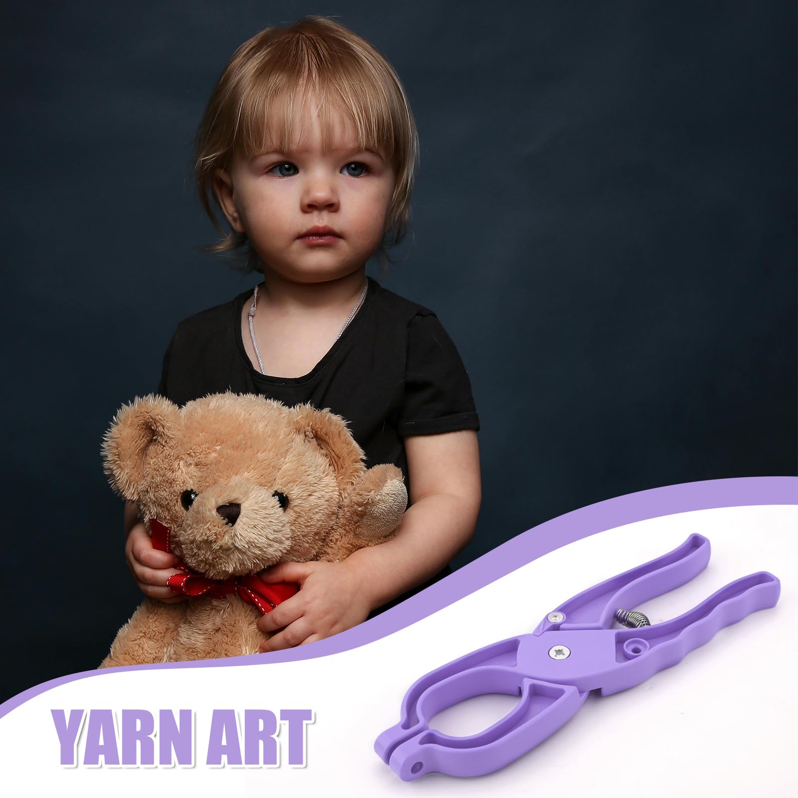 Outil Pour Yeux De Sécurité, Pince à Oil De Sécurité Amigurumi Outil De Crochet Pour Les Yeux Pour Les Yeux D'Animaux En Peluche De 5 à 30mm Fournitures De Fabrication De Poupées