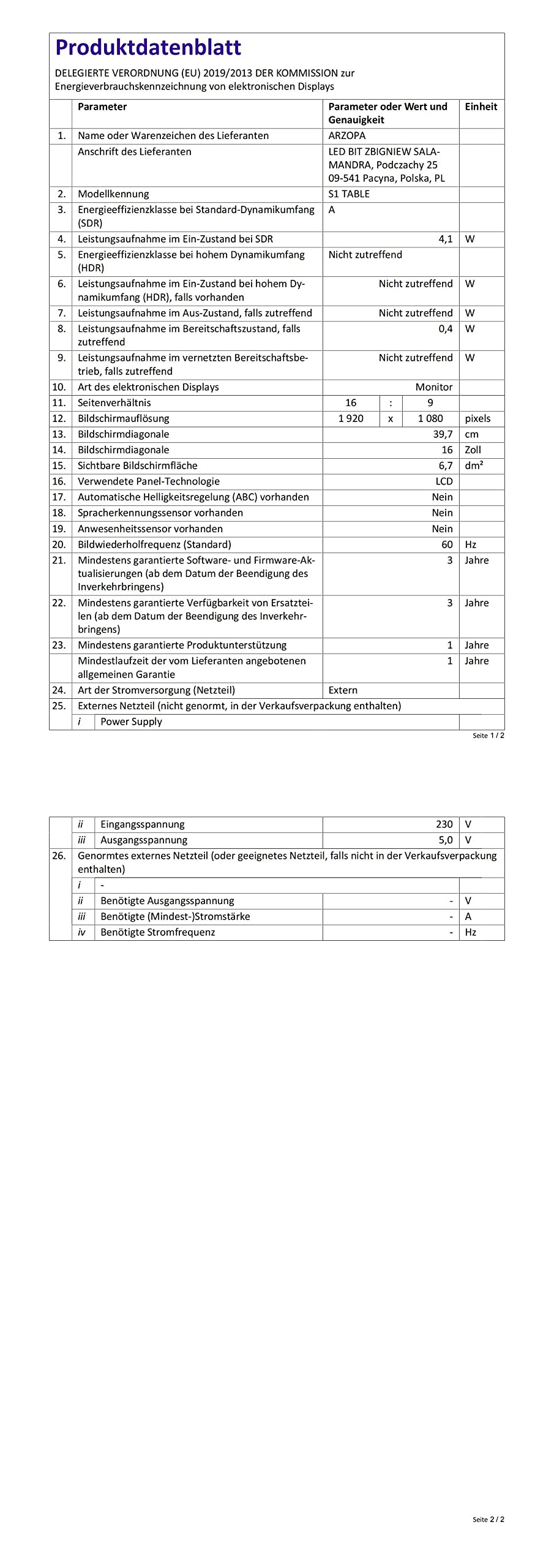 Amazon.de Bestseller Die beliebtesten Artikel in Monitore