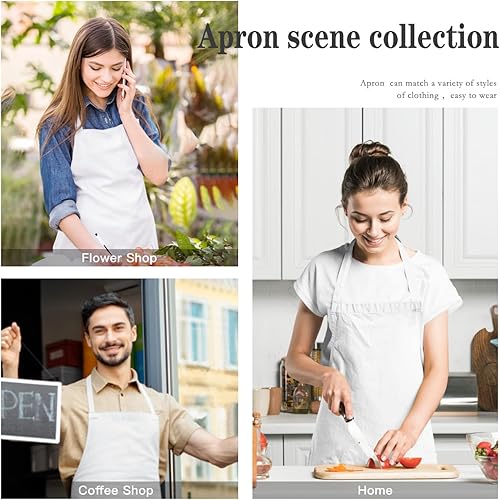 Miniatura 5 de Delantal personalizado para mujeres y hombres, haz tu propio nombre, foto personalizado, delantal de cocina de chef, 1-100 piezas delantales de