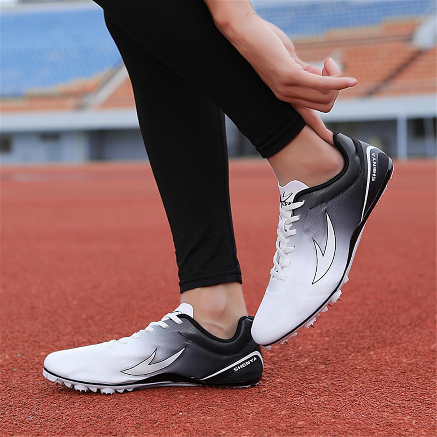 Track and Field Shoes Men Women Spikes Sneakers Teens Athletic for Sprint Running Racing Jumping