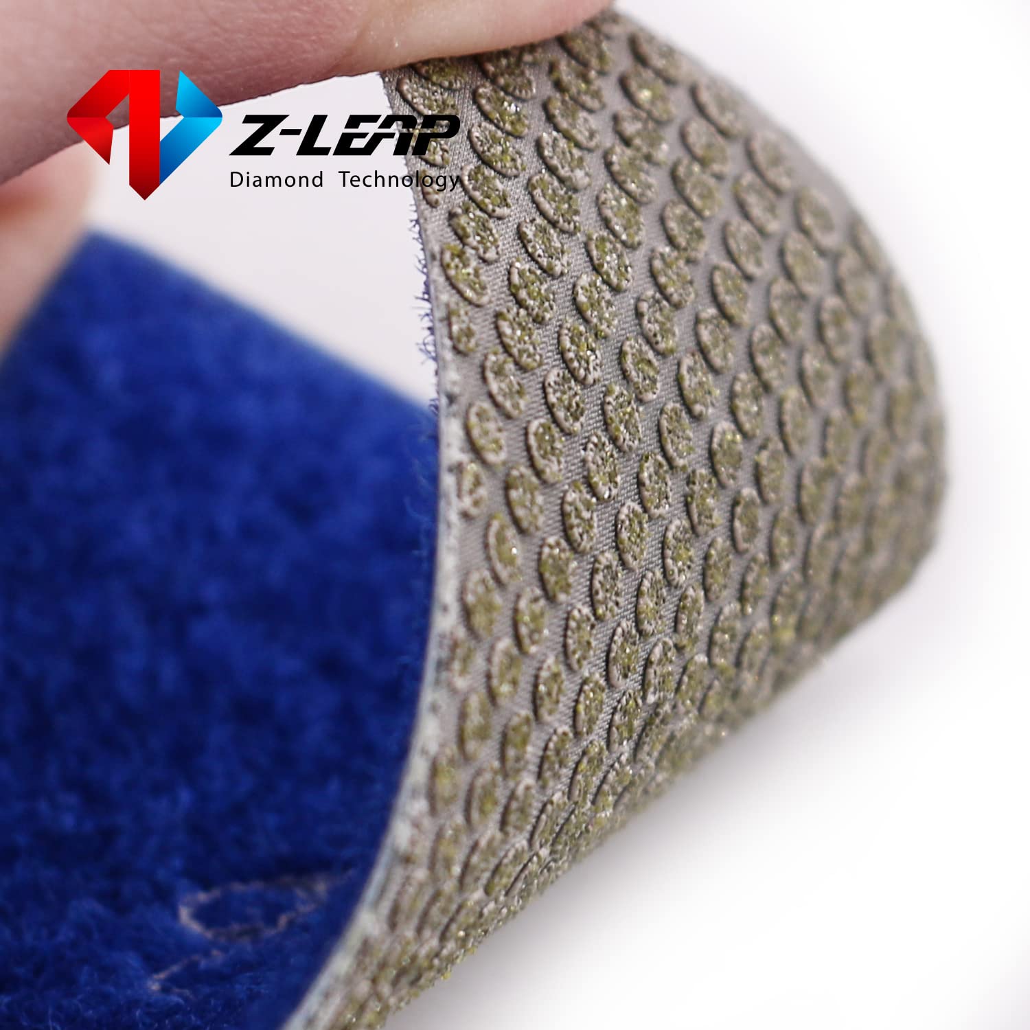 Z-LEAP Triangle Diamond Sandpaper Sheet Discs Sanding Pads for for Grinding Stone Glass Ceramic 3"(80mm) Mix Grit/8pcs - Image 2