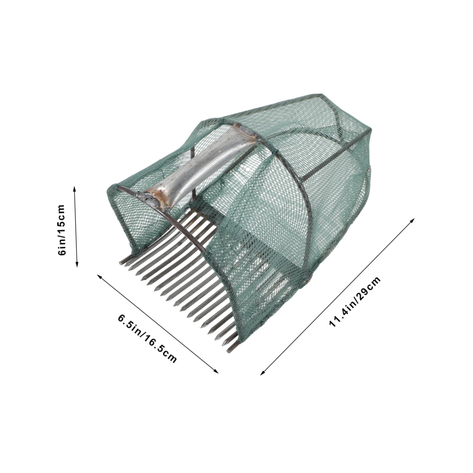 FUNOMOCYA Portable Blueberry Picker Handle 16 Tooth Berry Rake for Fruit Garden Tool