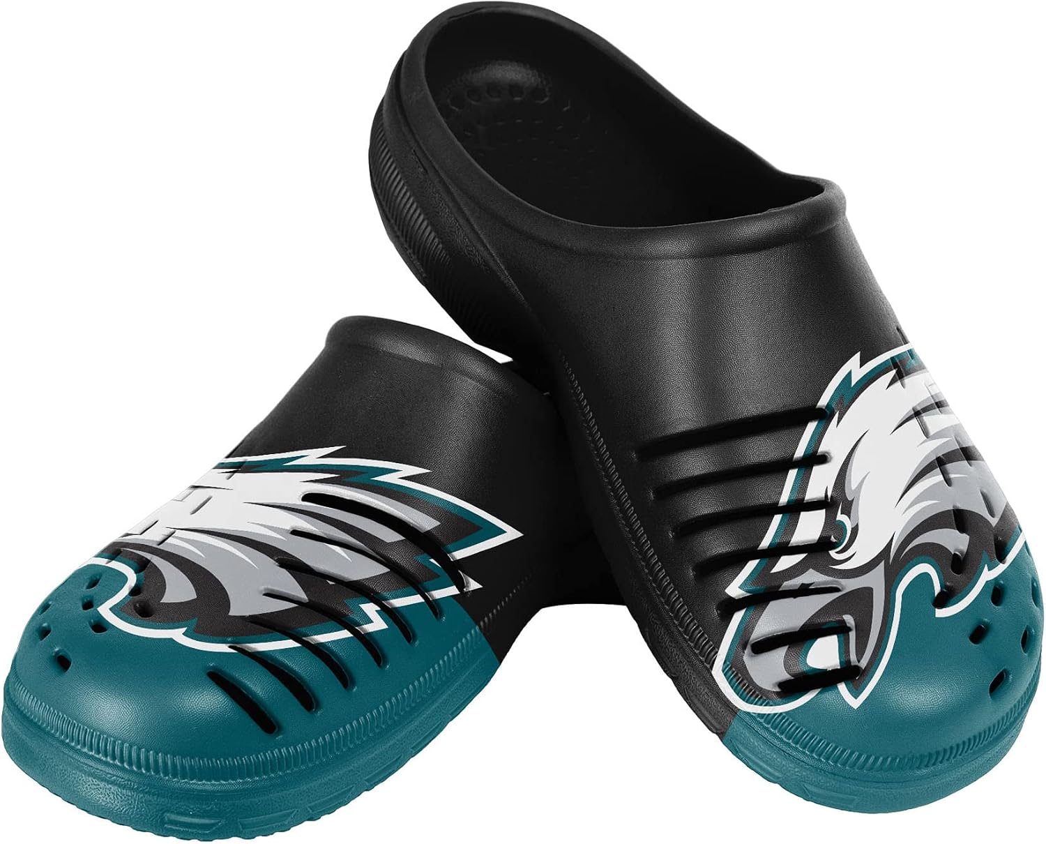 FOCO Boys NFL Kids Team Logo Garden Water Sandals Shoes Slipper Clogs