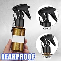 Vista 5 de Roshtia 20 botellas pequeñas de spray con llavero de 2 onzas, botellas de plástico de spray recargables de 2.0 fl oz de tamaño de viaje con 1 hoja