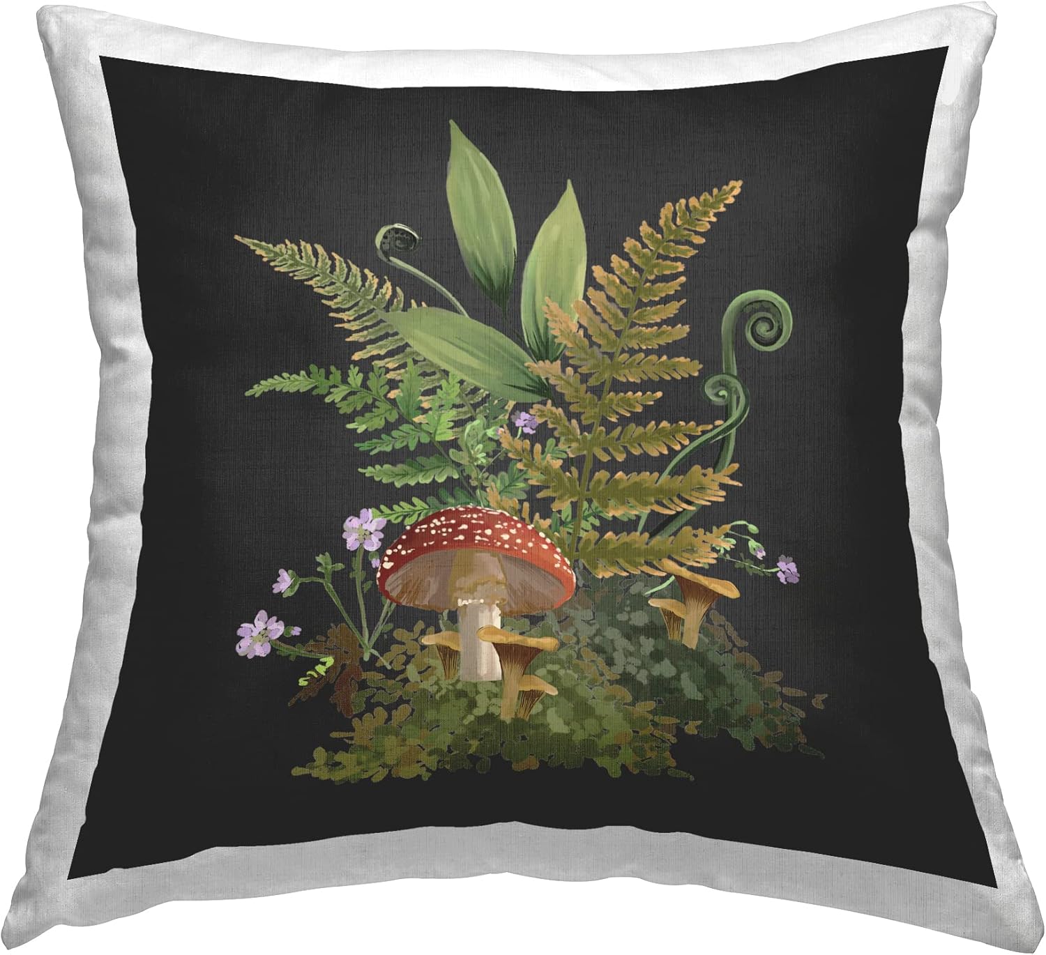 Stupell Industries Sprouting Ferns Botanical Nature Design by House of Rose Throw Pillow