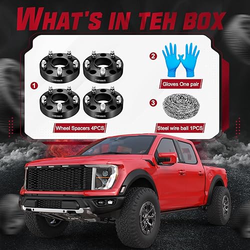 Miniatura 2 de BDFHYK Espaciadores de rueda de 0.197 x 5.500 in, espaciador de rueda centrado de 1.5 pulgadas, compatible con Dodge Dakota Ram 1500 Durango,