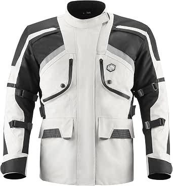 ILM Motorcycle Jacket Adventure Mens Riding Armored Airflow Dirt Bike Touring Waterproof Clothing All Season Model RL01