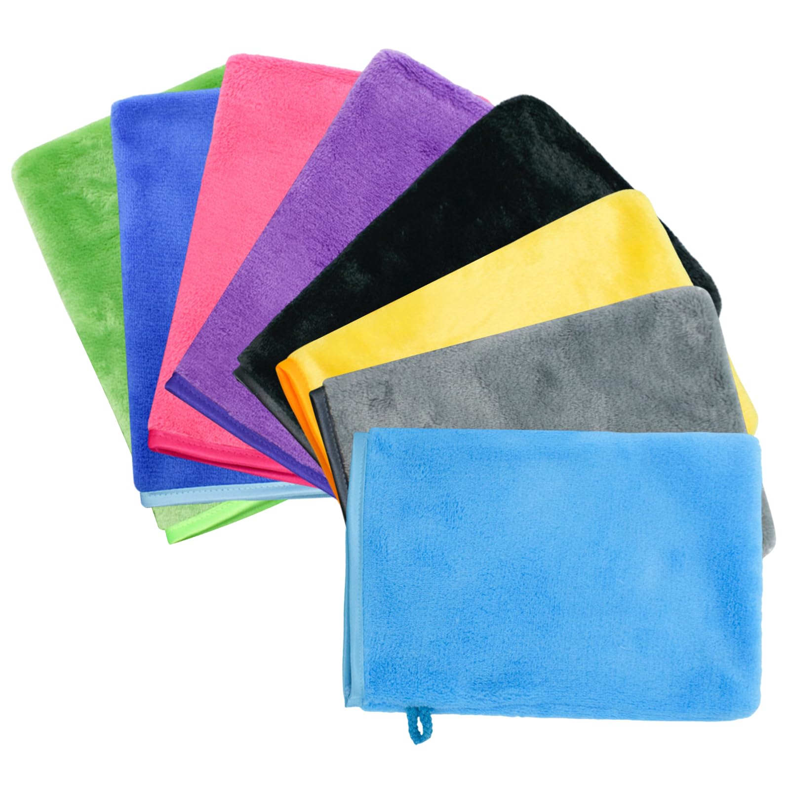 ASFWAGQ 8 Stück Waschlappen Frottee Mikrofaser Waschlappen Gesicht Bunt Waschhandschuhe Weicher Kinderwaschlappen Set Waschhandschuh KörperStarke Wasseraufnahme 15 x 20cm, 8 Farben Küche, Haushalt & Wohnen