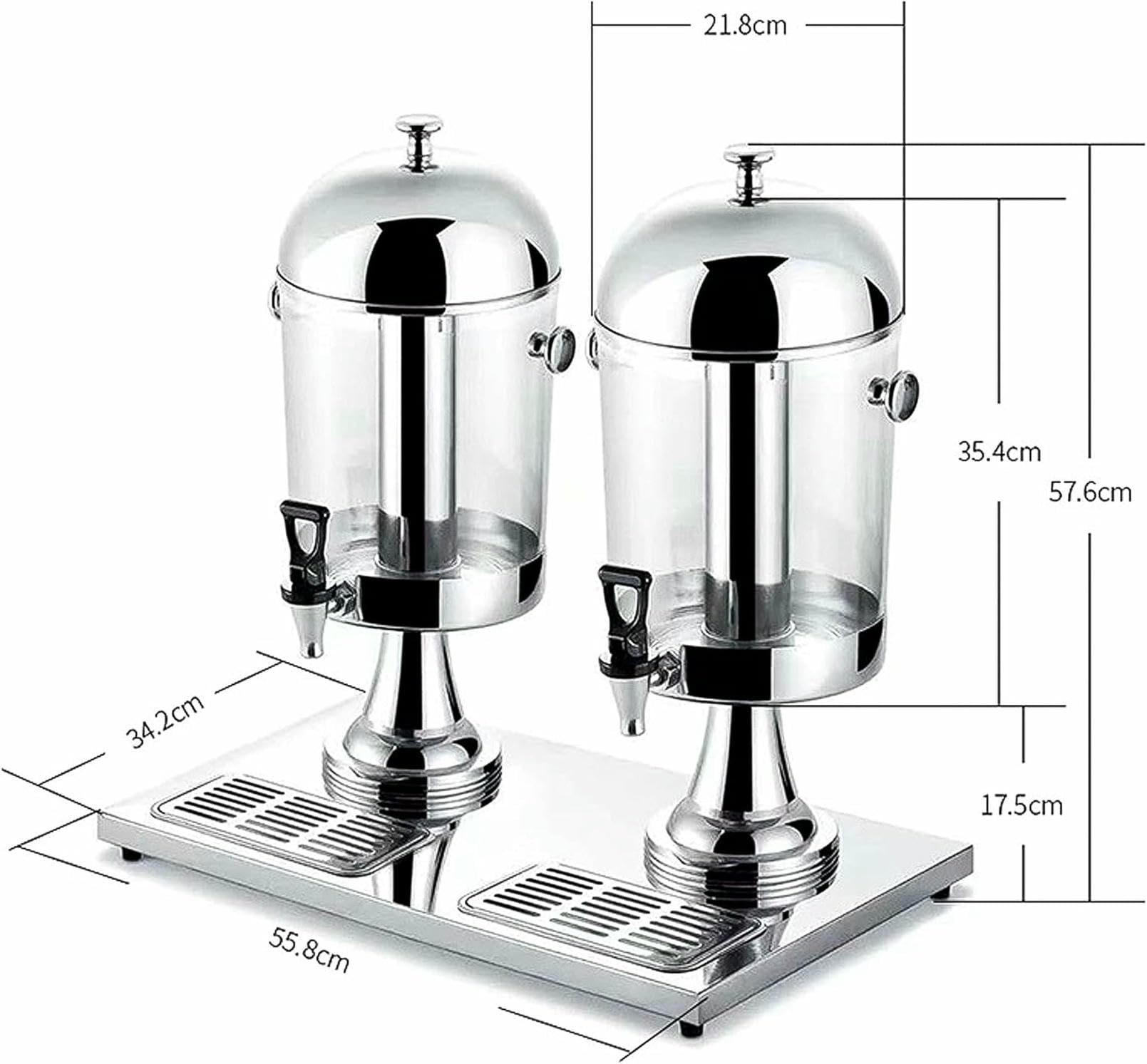 Urna Chafer, Urna Chafer per caffè, Dispenser per Bevande Calde E Fredde, Dispenser per Succhi di Frutta 8/16/24L, Dispenser per Bevande per tè Freddo in Acciaio Inossidabile Attrezzato