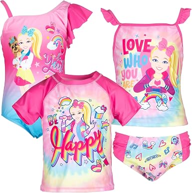 JoJo Siwa 4 Piece Swimsuit Set 