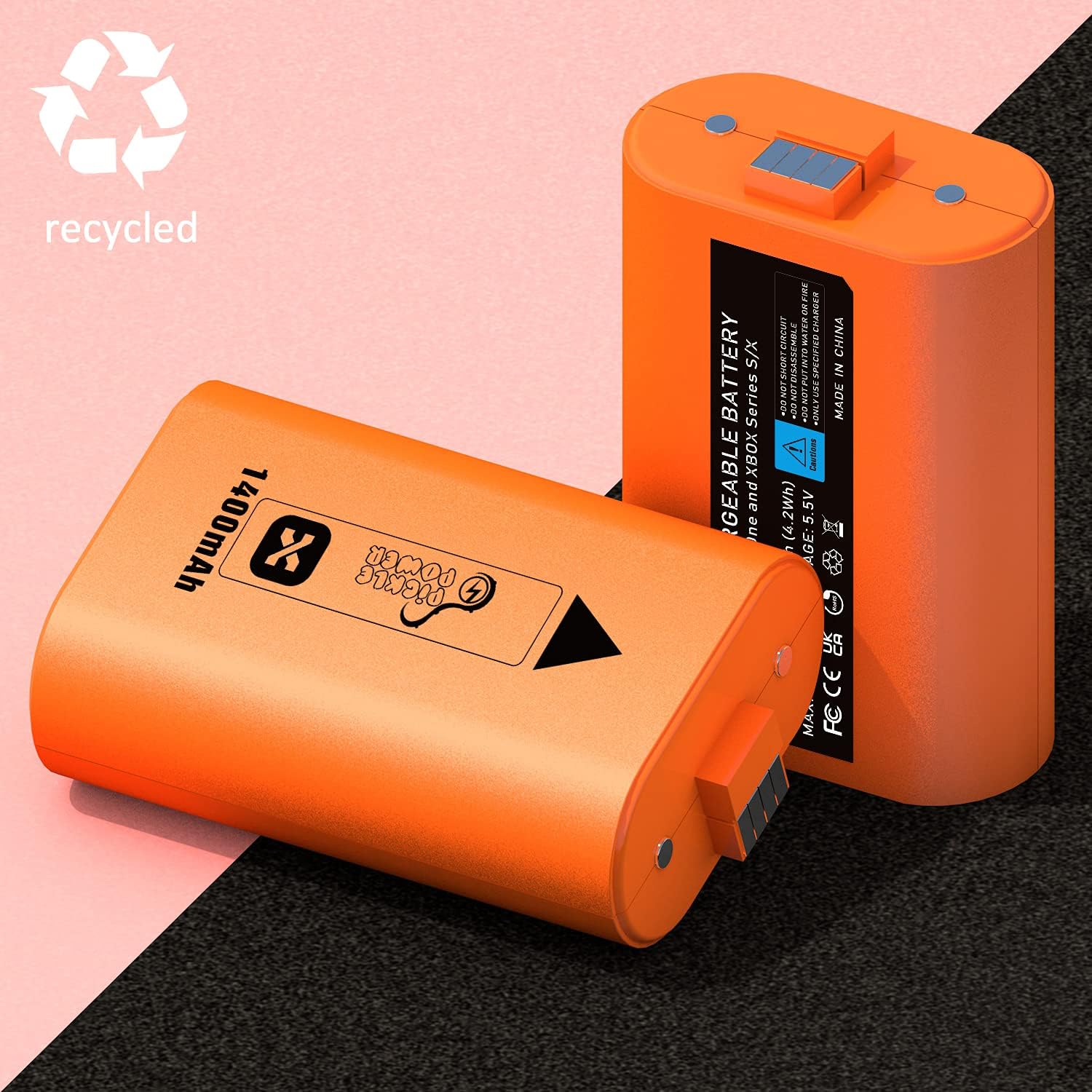 Black Friday - 40% OFF Rechargeable Battery for Xbox One,1200mAh Battery for Xbox Series X/S and Xbox One/Xbox One S/Xbox One X/Xbox One Elite Controller