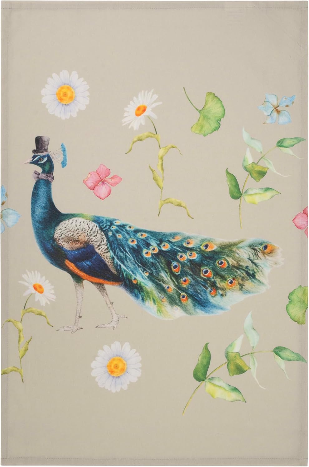 GOTS Organic Cotton Kitchen Towels, Set of 3 (18 x 28 in) | Printed Tea Towels & Dish Towels | Soft, Absorbent, Quick-Dry | Hanging Loop - Image 8