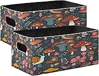 Vista 12 de Kcldeci Cestas de almacenamiento de bandera estadounidense y dólares para estantes, cajas de almacenamiento decorativas para sala de estar, oficina