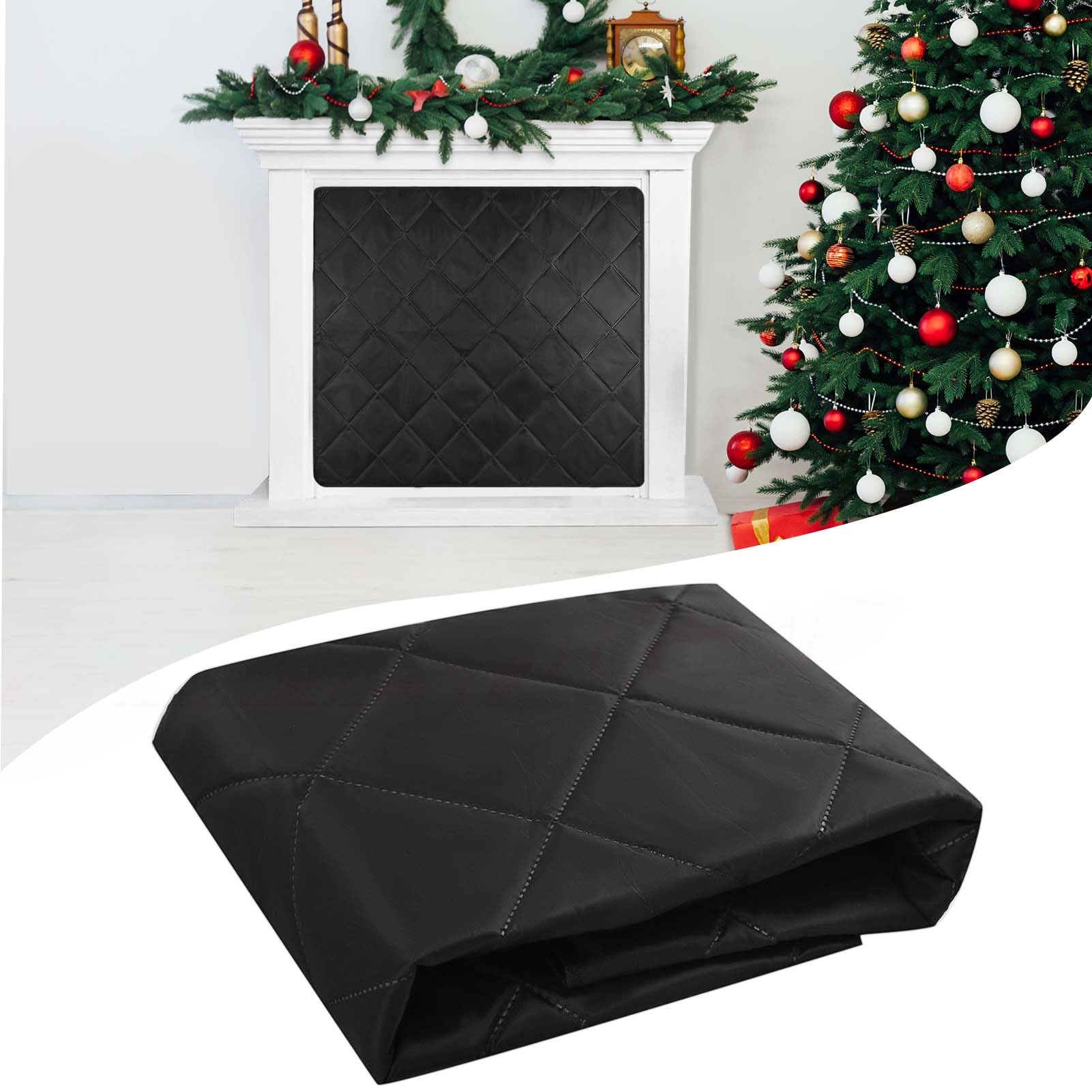 Manta magnética para Chimenea, Bloqueador de Chimenea, Detiene la pérdida de Calor Durante la Noche, Cubiertas de Chimenea para Interiores, tapón de Corriente de Chimenea con imán y Cierres de Velcro