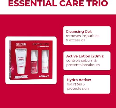 Biotrade Acnaut Trial Kit - 3 Steps against Pimples and Visible Skin Imperfections