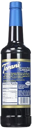 Torani Sugar Free Syrup, Chocolate, 25.4 Ounce (Pack of 1)