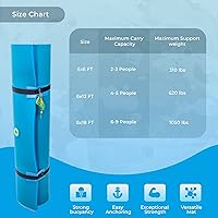 Vista 3 de VOS Tahoe Premium Ultra Oversized Floating Water Mat, Foam Water Floating Pad, Lily Pad - Perfect for Lake, Pool, Beach, Sports & Water Activities