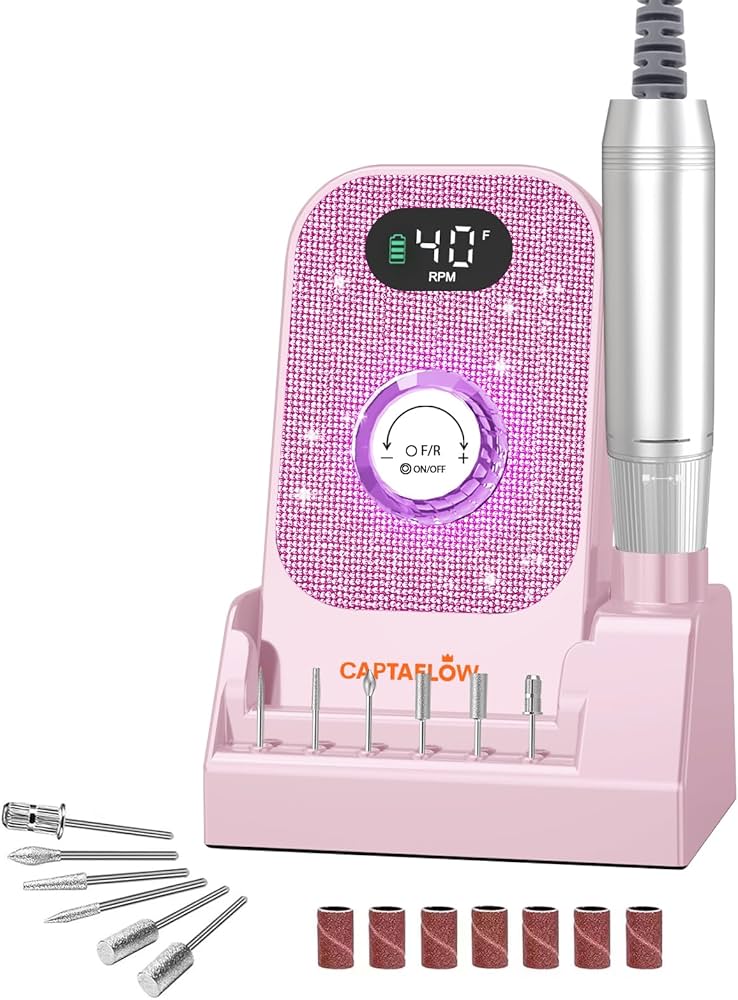 Amazon | ネイルドリルプロフェッショナル電気ファイル:40000RPM