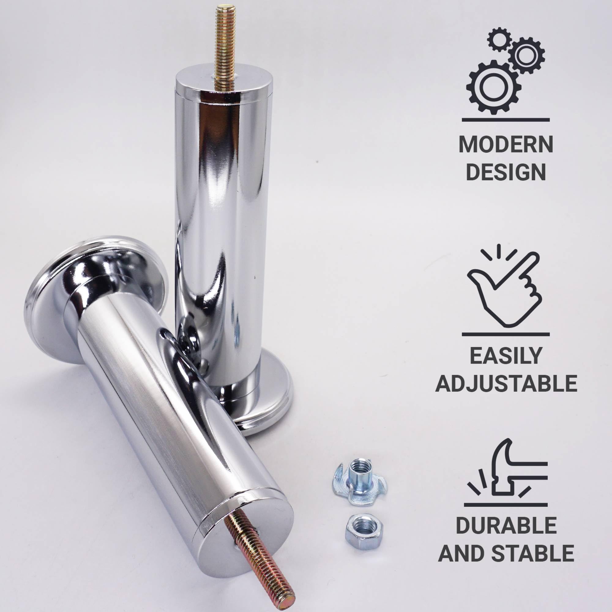 Scivoli 4 Piedi Ruote Cromate + Inserti Per Base Divano Letto - Foto 11