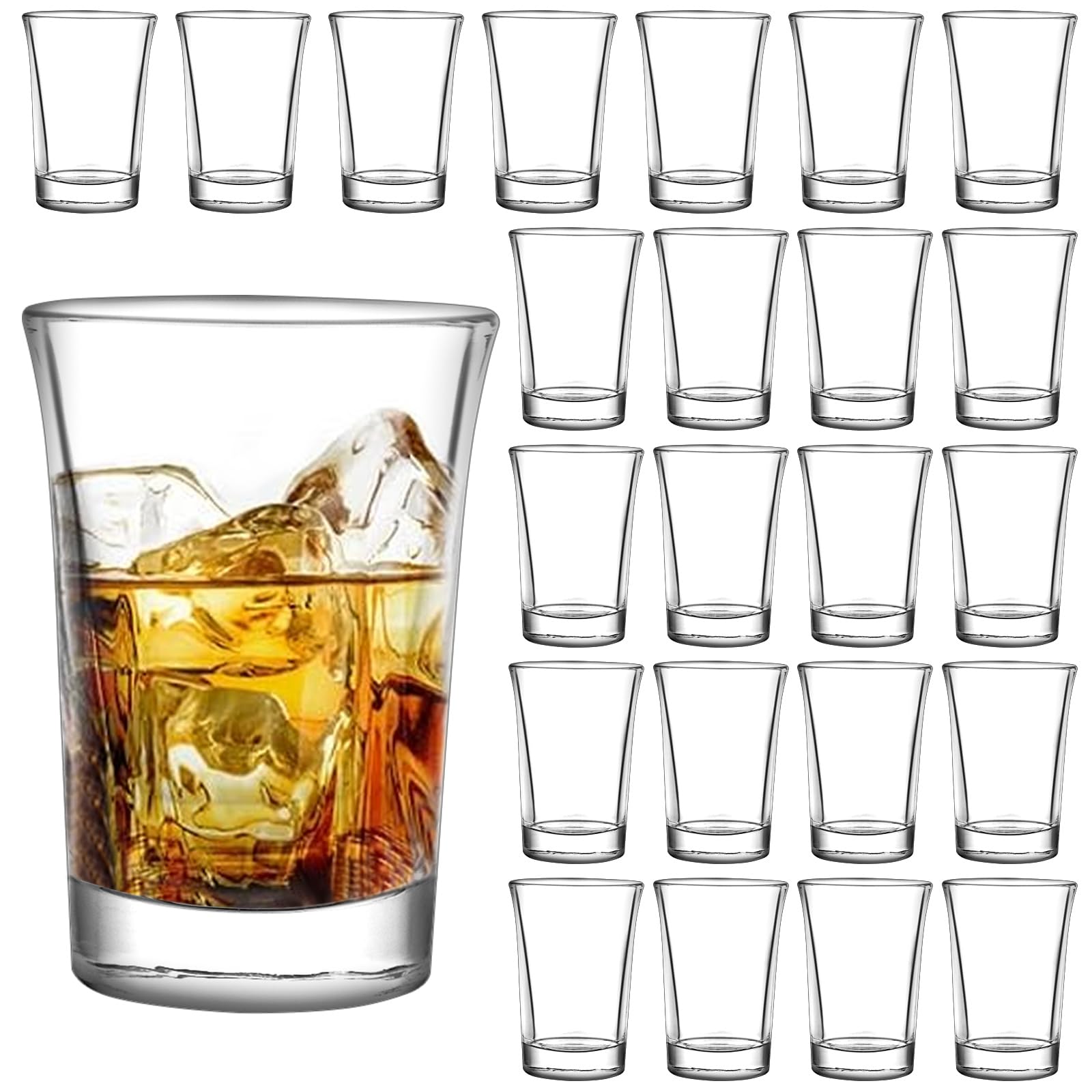 Verres à liqueur de 47 ml essentiels pour soirées vodka et whisky