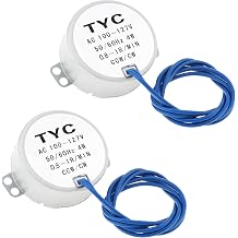 2Pcs Synchronous Motor AC 100-127V 2.5-3RPM CW/CCW Permanent Magnet Motor | Synchron Turntable Motor for Display Rack, Shaking Stand, PTZ Support 4, Watts, 3, RPM