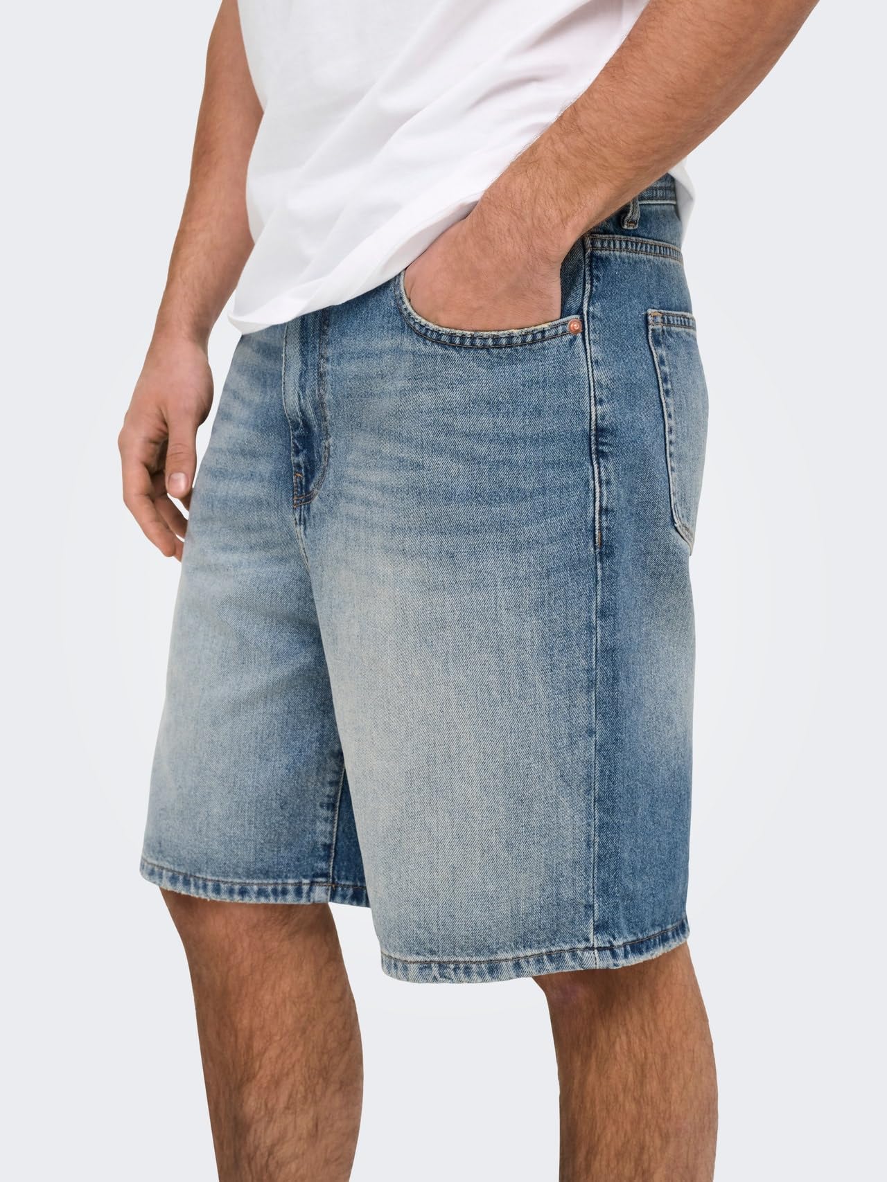 Only & Sons Onsfade Mbd 9085 Azg Dnm Shorts - Szorty jeansowe Mężczyźni