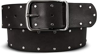 womens Leather Belt W/Harness Buckle