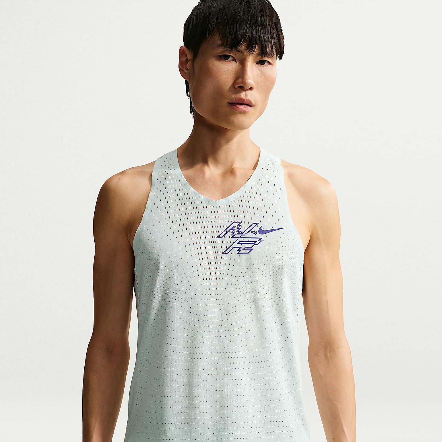 Nike Aeroswift Men's Dry Fit ADV Running Singlet (Bailey Green/Lapis)
